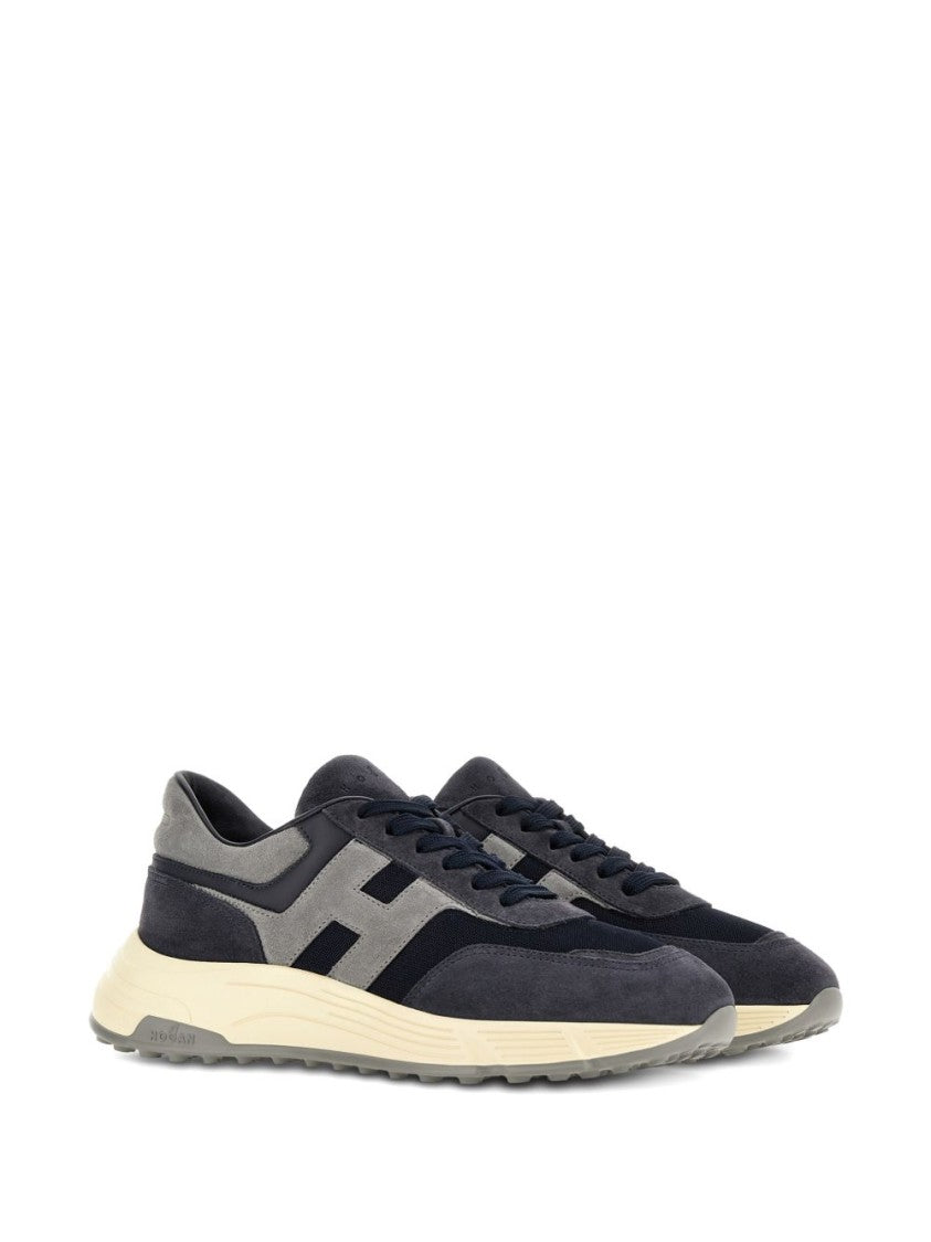 Hogan Silk And Nylon Pull Tab Sneakers