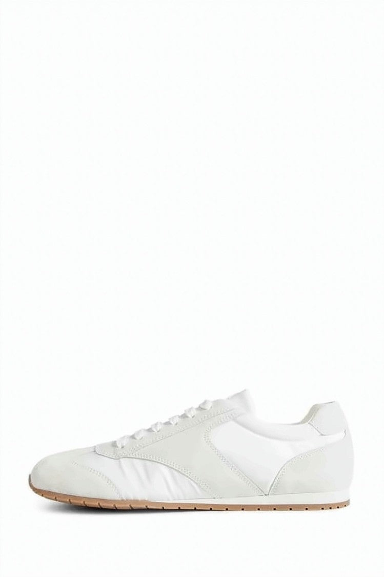 Prada Low-Profile Suede And Nylon Sneakers