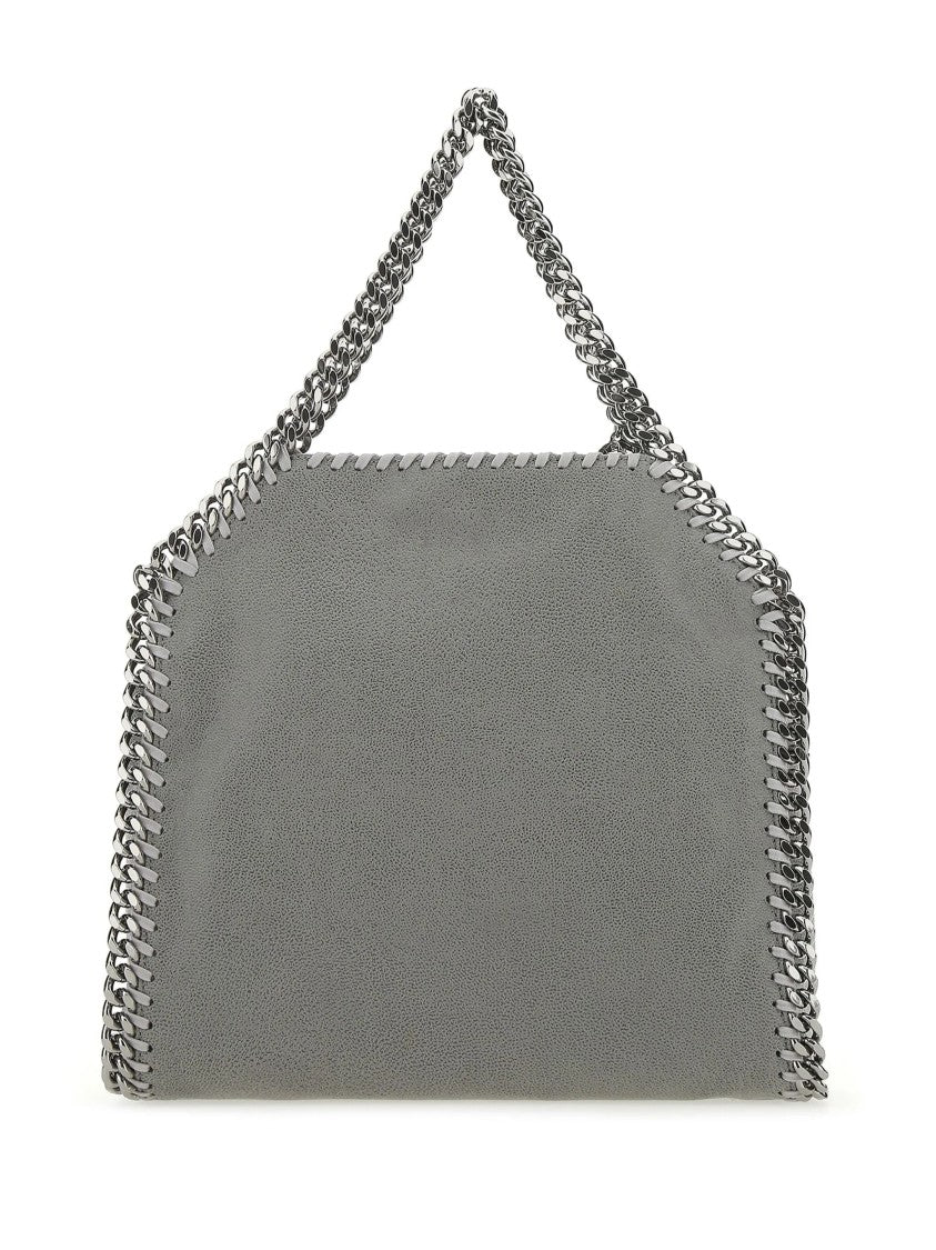 Stella Mccartney Compact Eco-Friendly Mini Tote Bag With Chain Trim