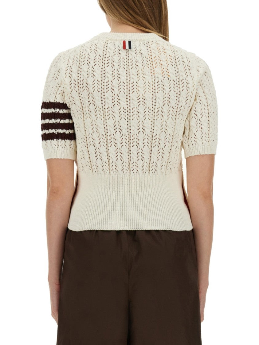 Thom Browne 4-Bar Knit T-Shirt