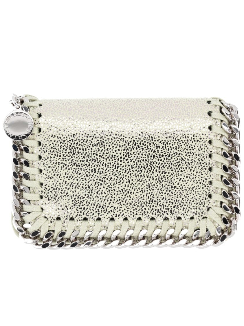 Stella Mccartney Falabella Silver Speckled Card Holder
