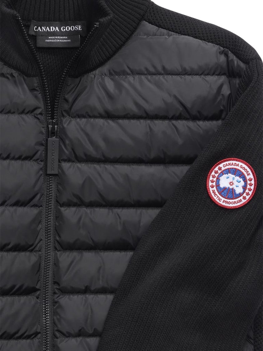 Canada Goose Hybrid Knit Jacket With Quilted Front