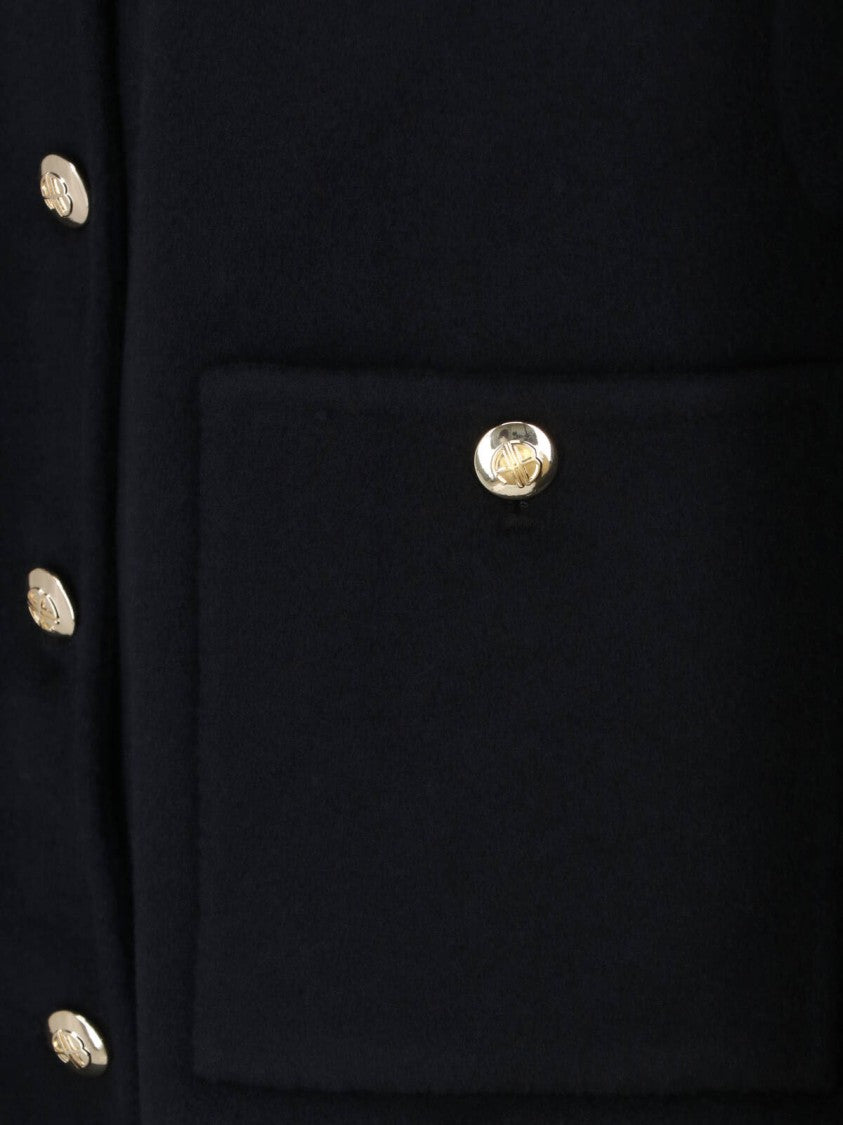 Anine Bing Boxy-Structured Jacket With Classic Collar