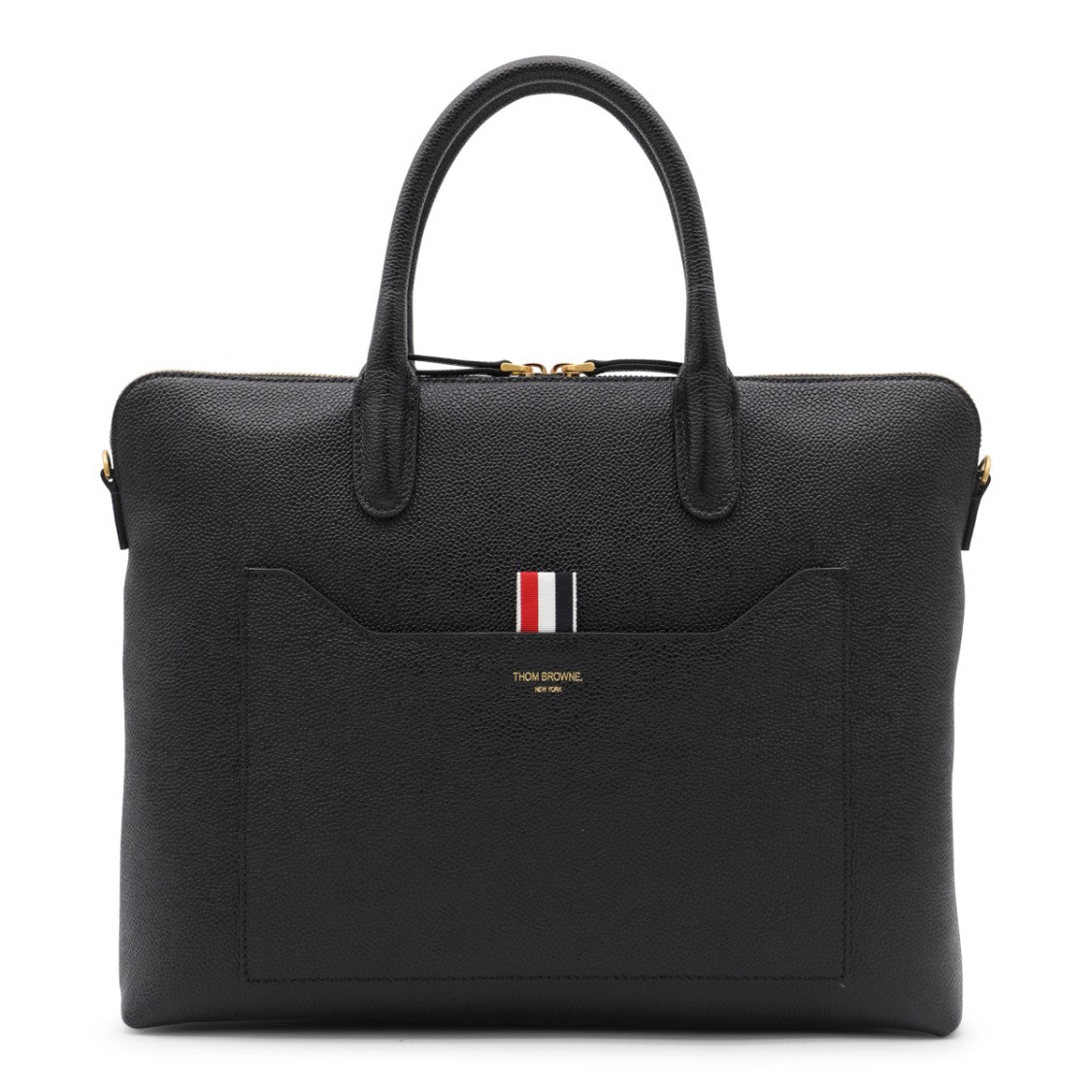 Thom Browne Black Top Handle Bag