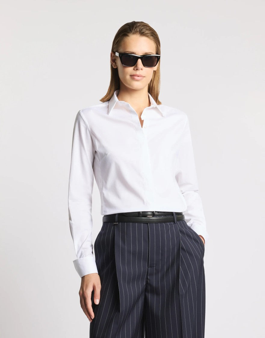 Fay Slim-Fit Long-Sleeved Shirt With Classic Collar