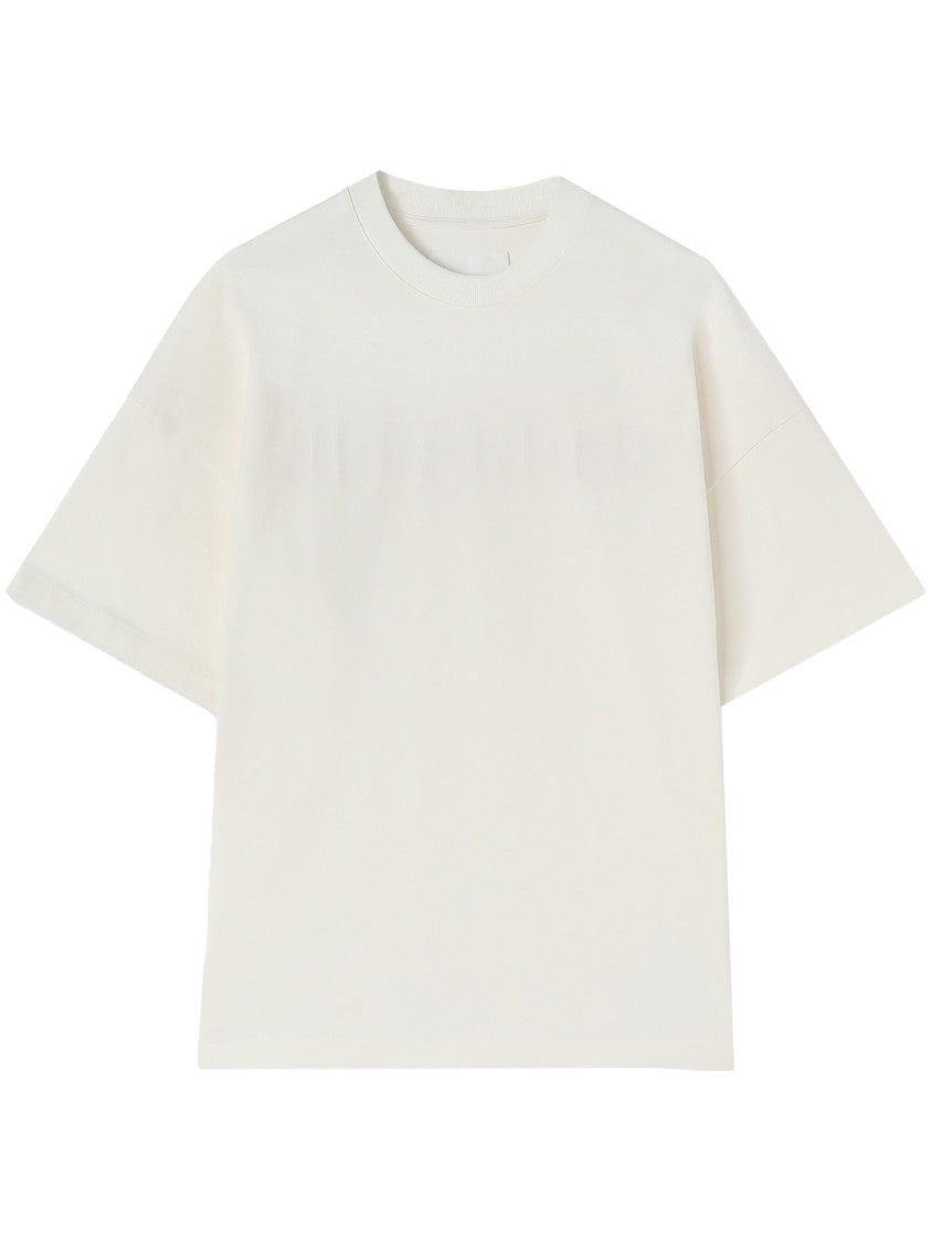 Jil Sander White Oversized Cotton Jersey T-Shirt