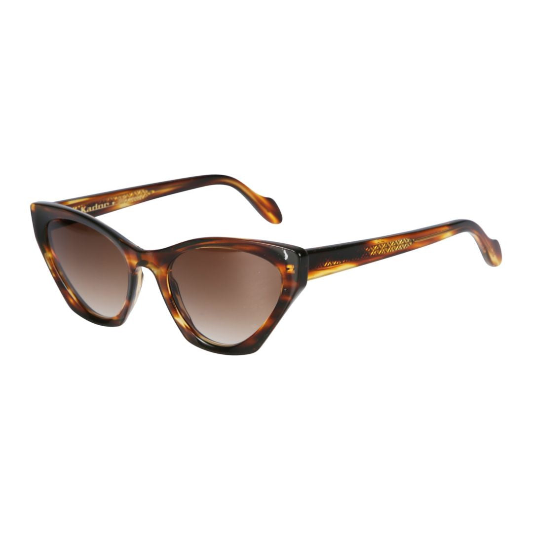 Kador Tortoiseshell Coachella Glamour Gradient Cat-Eye Sunglasses