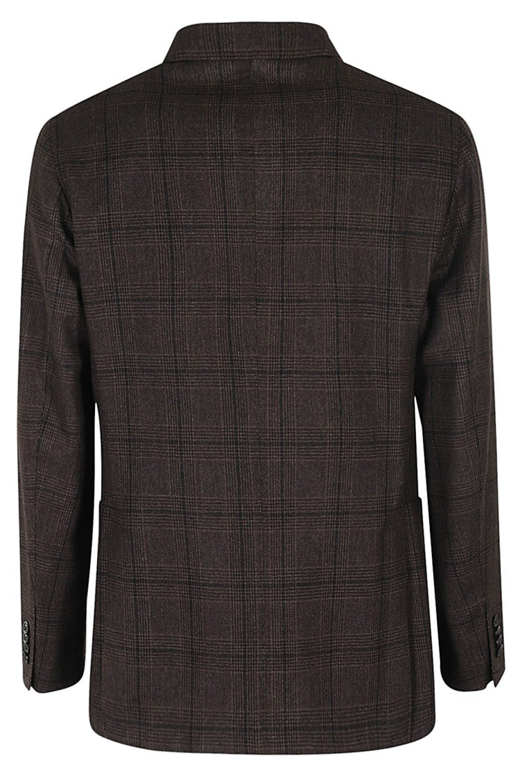 Boglioli Prince Of Wales Pattern Brown Jacket