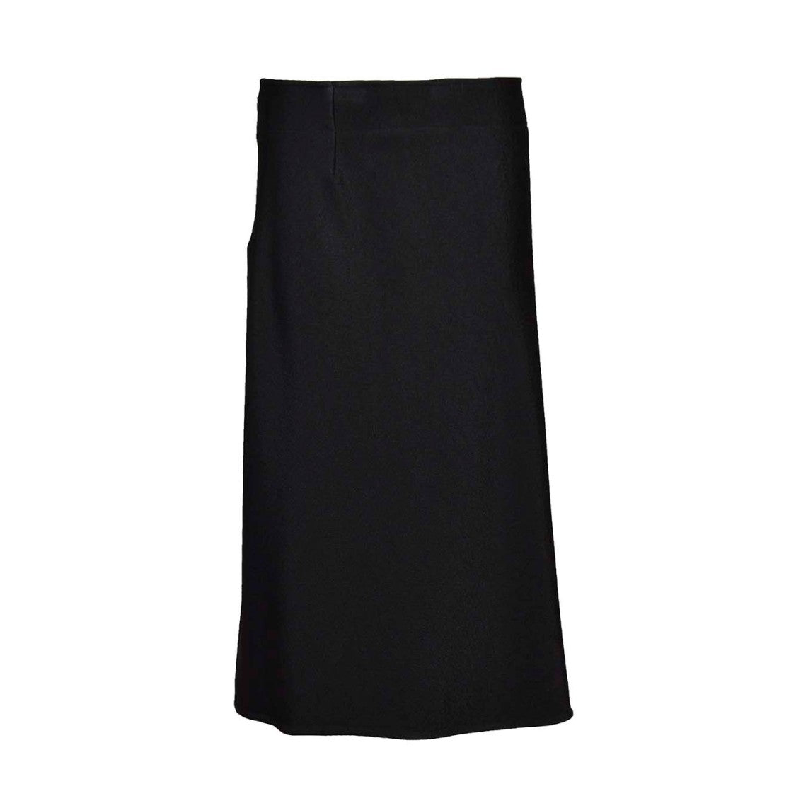 Jil Sander Black Viscose Flared Midi Skirt