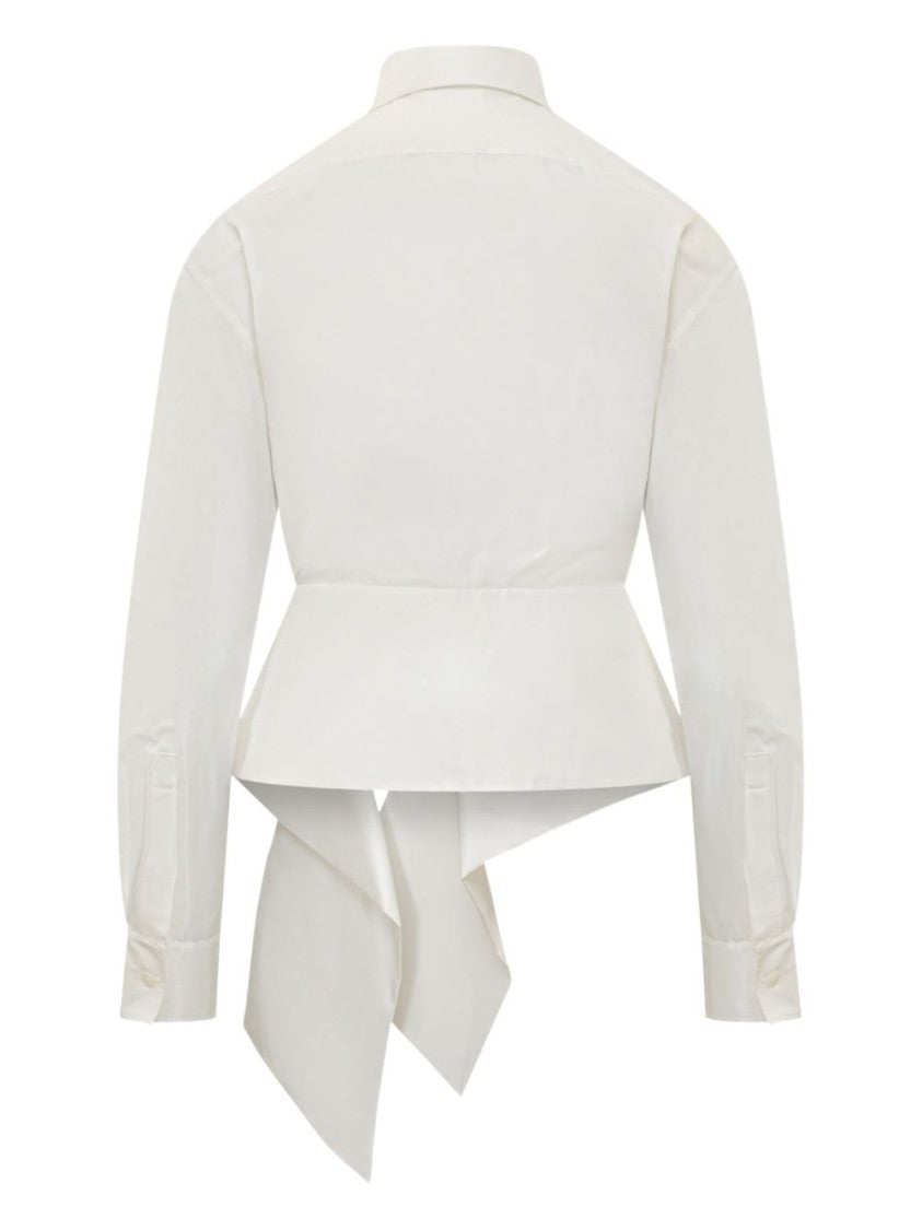 Givenchy White Classic Collar Button Front Top