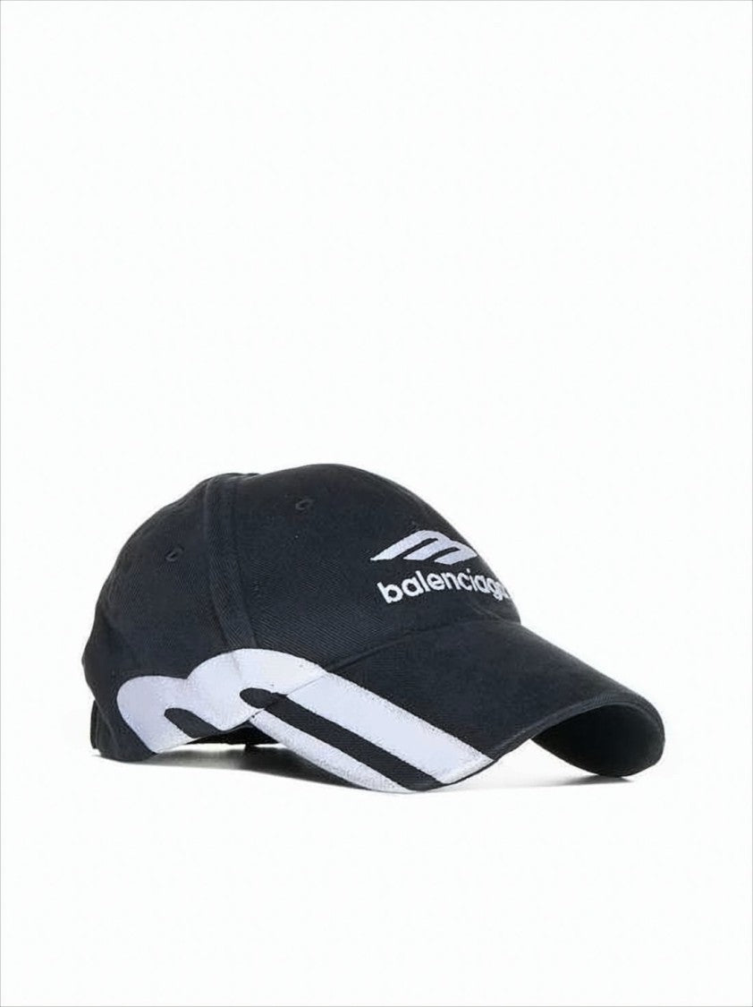 Balenciaga Structured Baseball Cap With Bold Graphic Accents