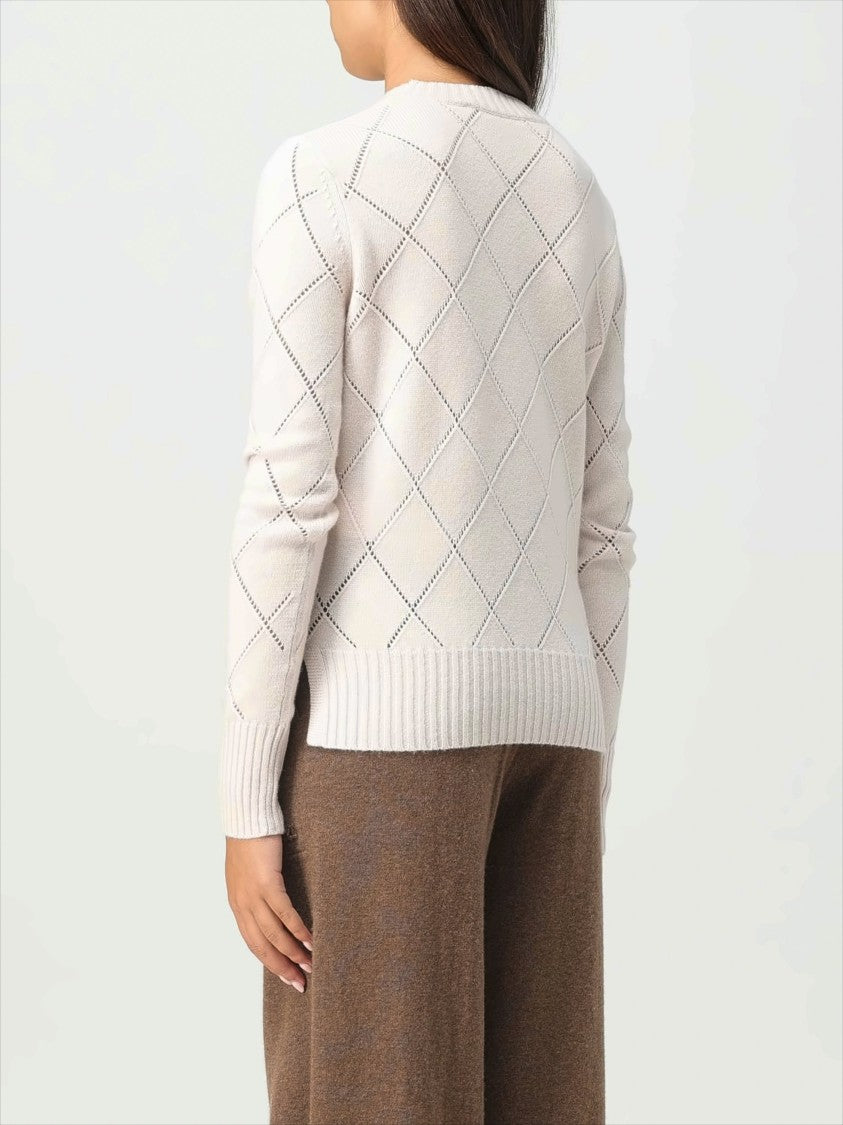 Max Mara Light Beige Knit Sweater