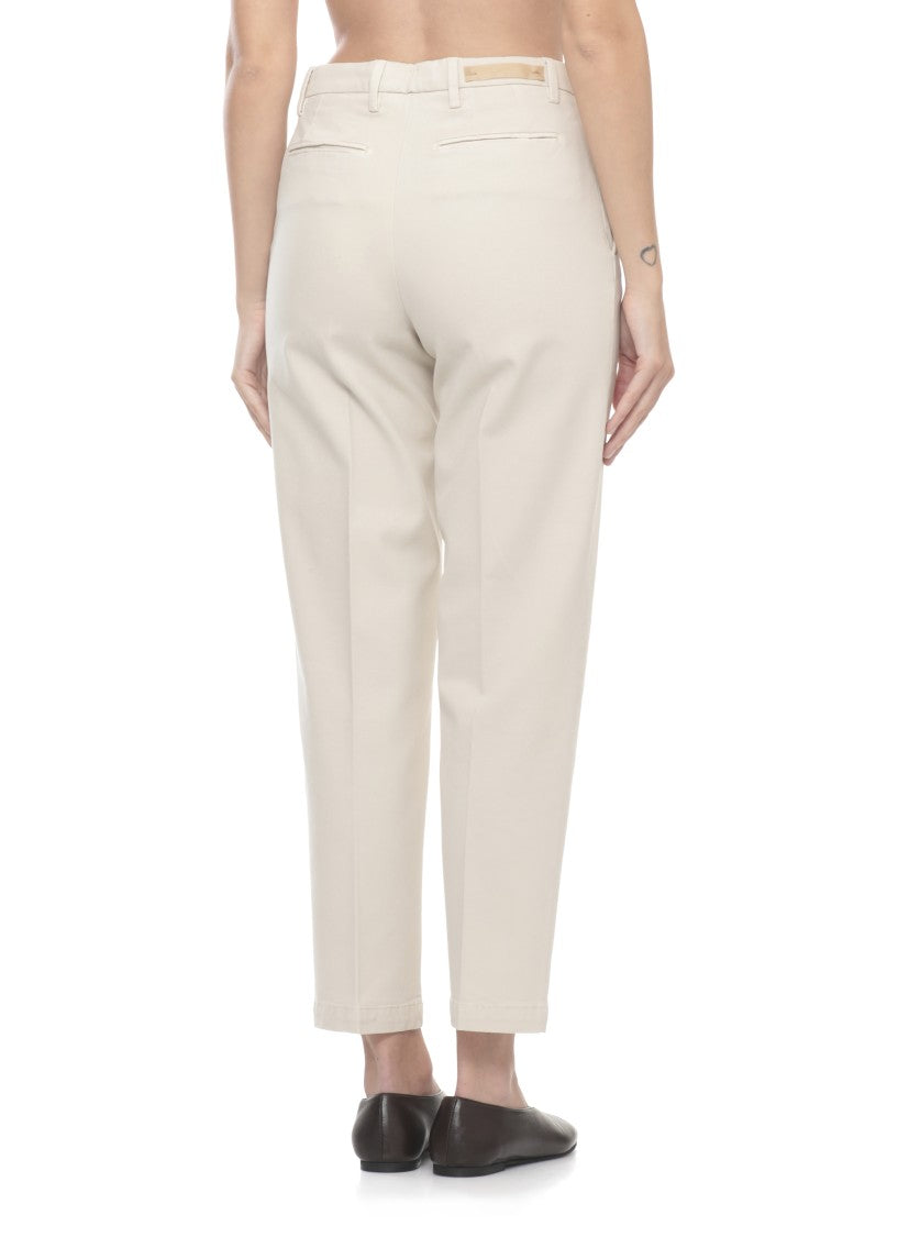 Briglia 1949 Ivory Jeangw Straight-Leg Pants