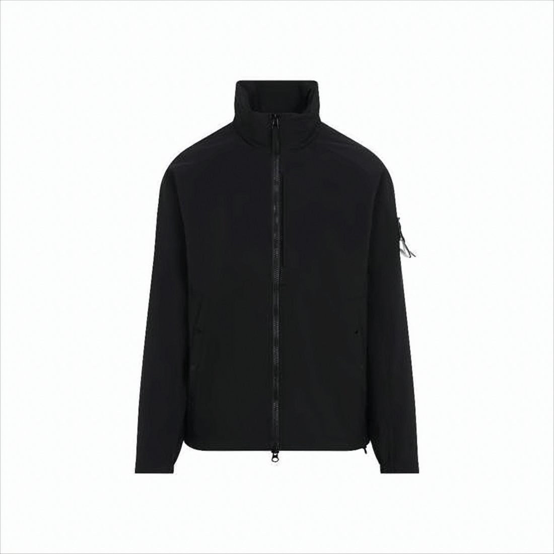 Stone Island High-Collar Jacket With Distinctive Patch