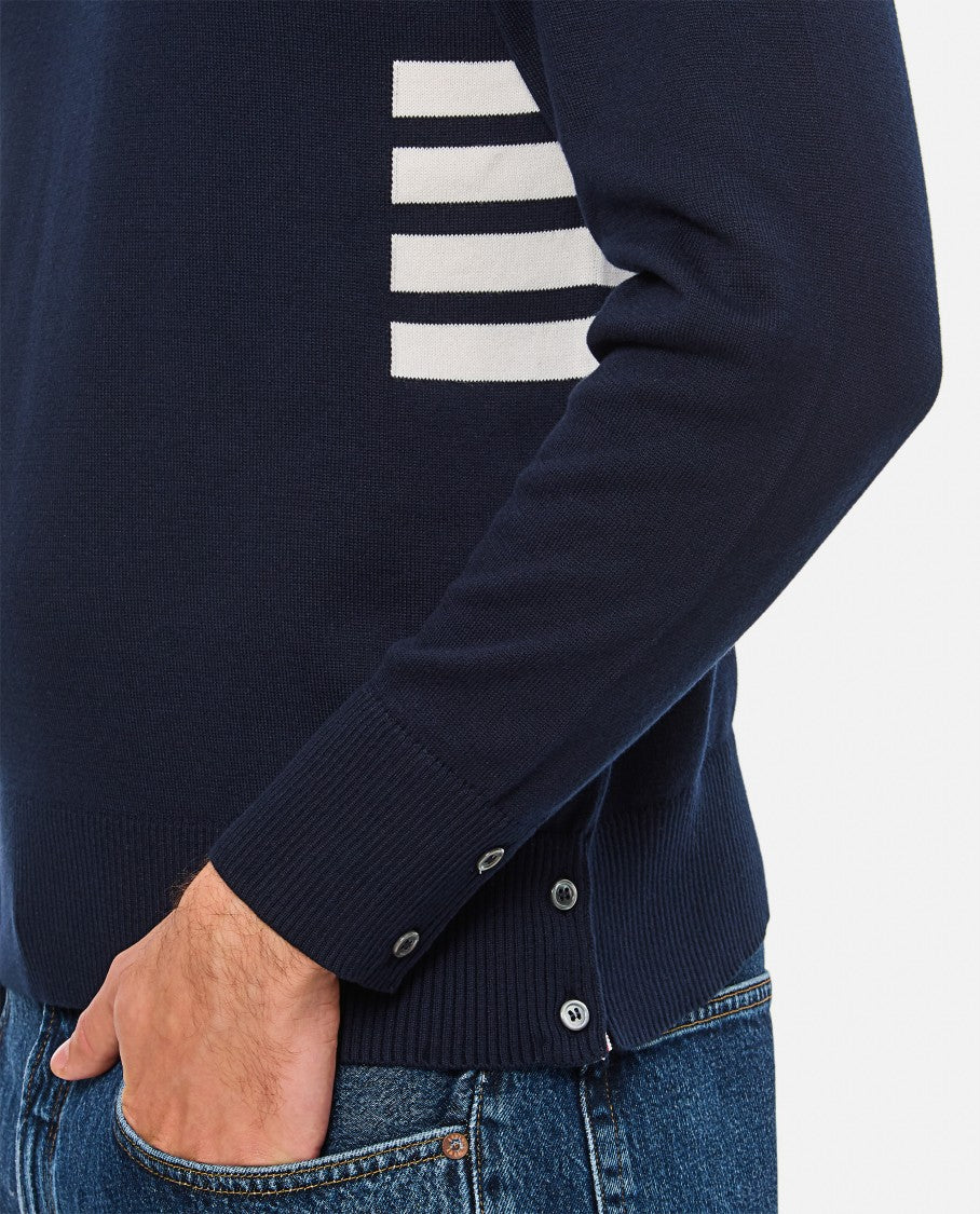 Thom Browne Crew Neck Pullover 4 Bar Stripe