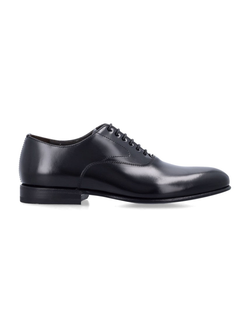 Green George Black Oxford Shoes