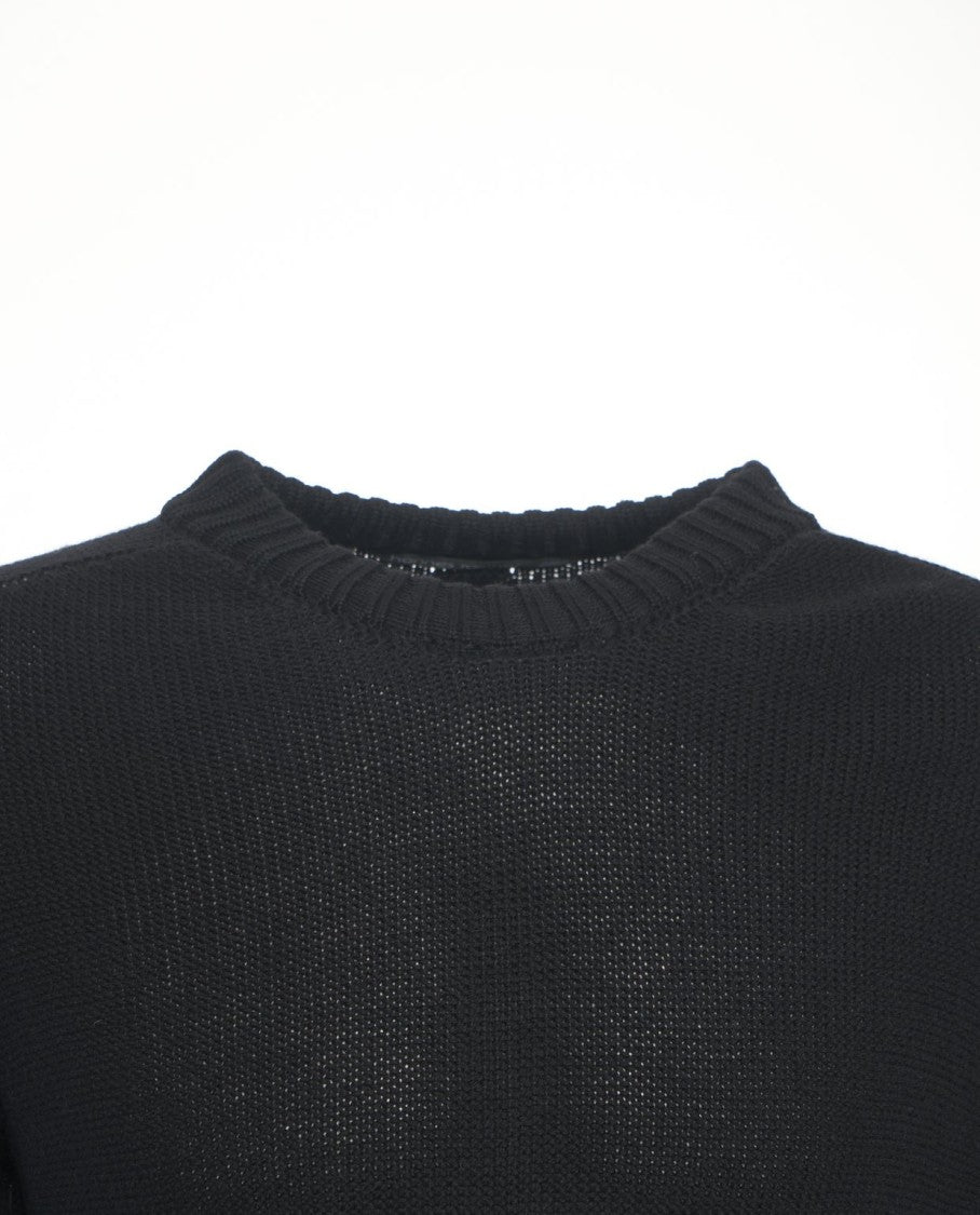 Hannes Roether Classic Wool Sweater With Ribbed Detailing