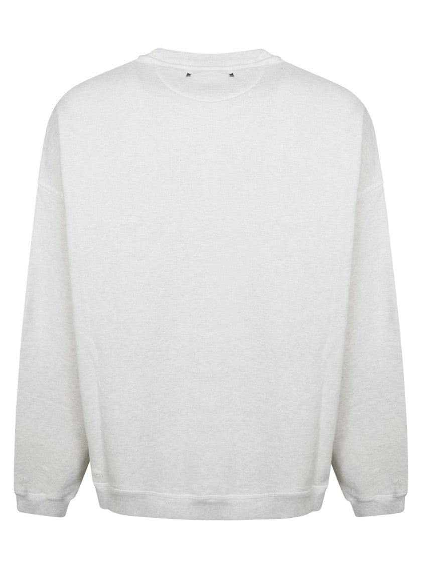 Golden Goose Grey Relaxed-Fit Embroidered Sweatshirt
