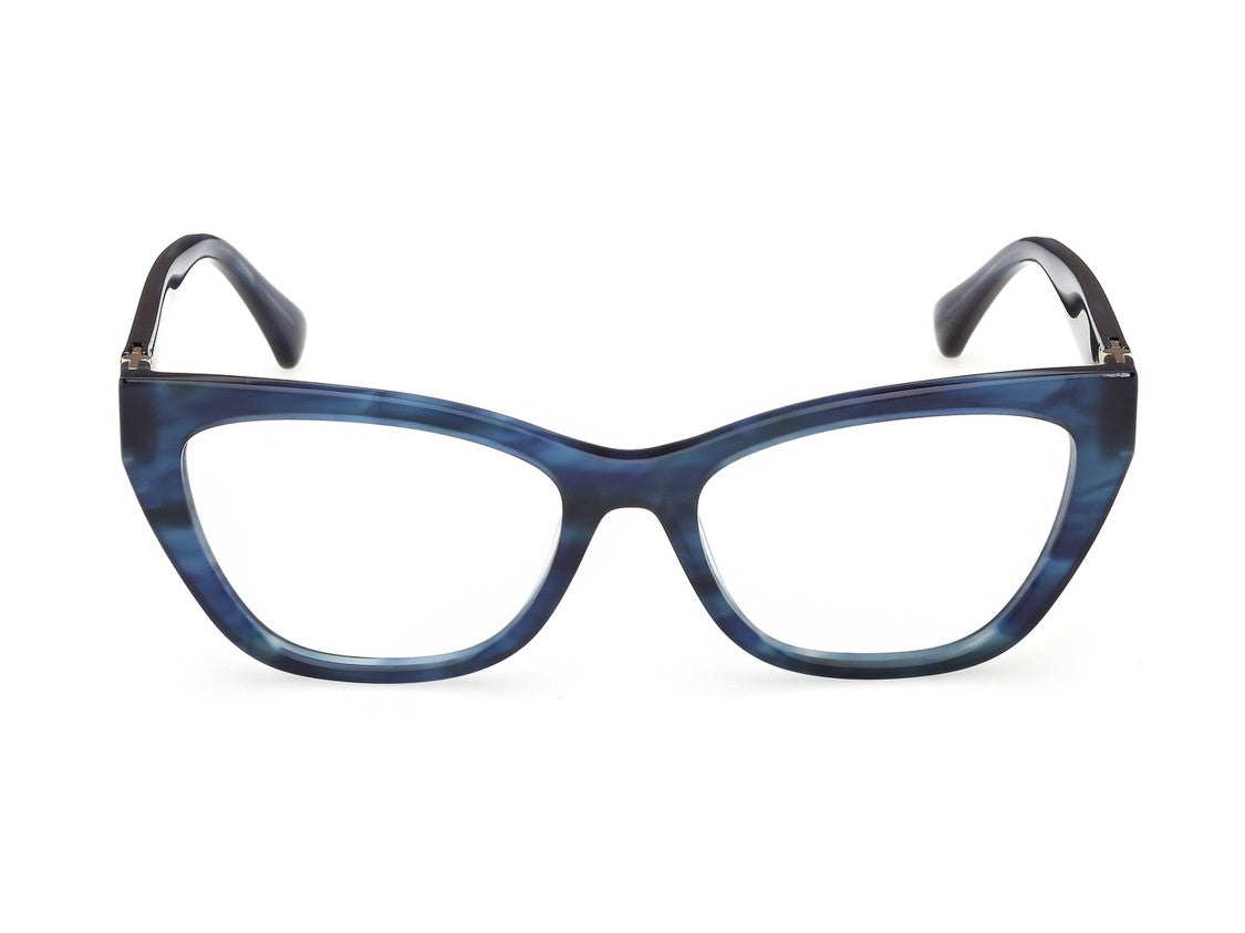 Max Mara Marbled Blue Mm5228 Oversized Cat-Eye Acetate Sunglasses