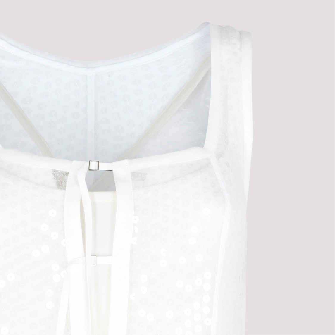 Jacquemus White Dentelle Dress