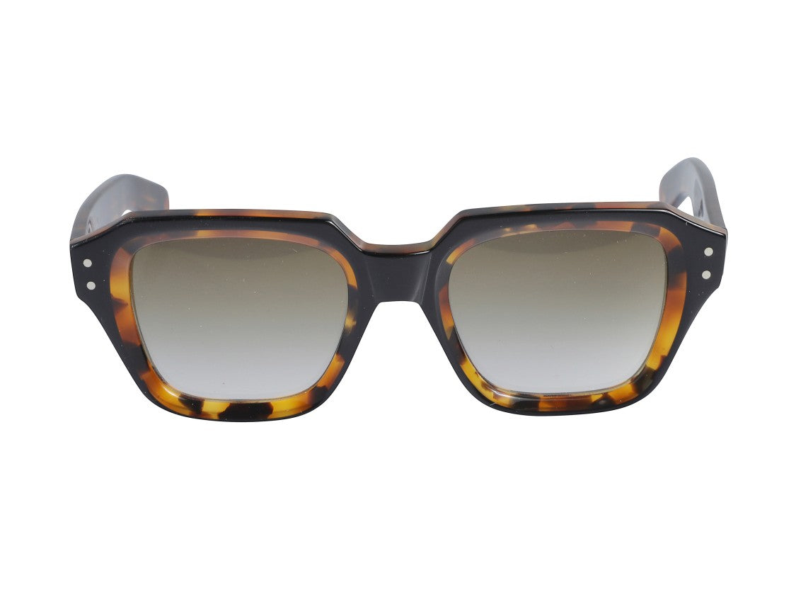 Kador Tortoiseshell Smoke Gradient Oversized Square Sunglasses