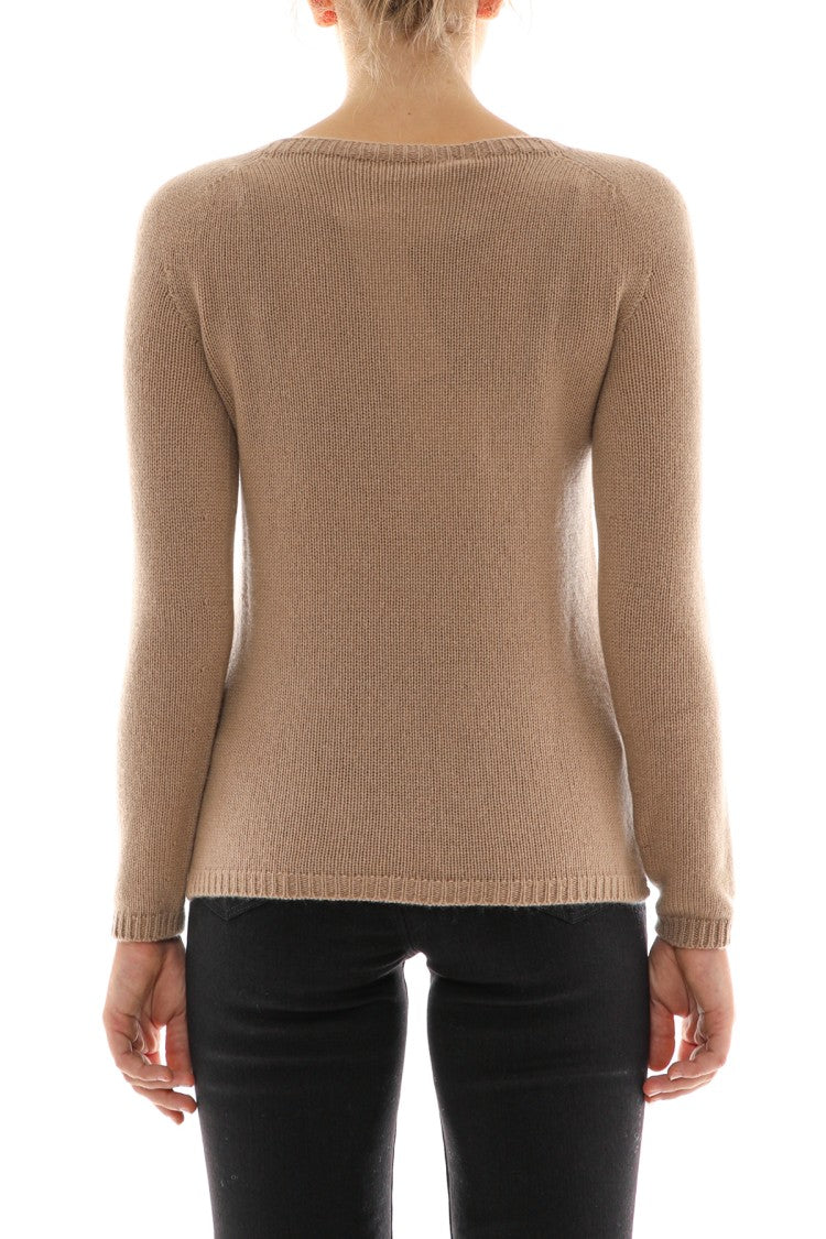 Max Mara Giorgio Sweater In Camel Cashmere