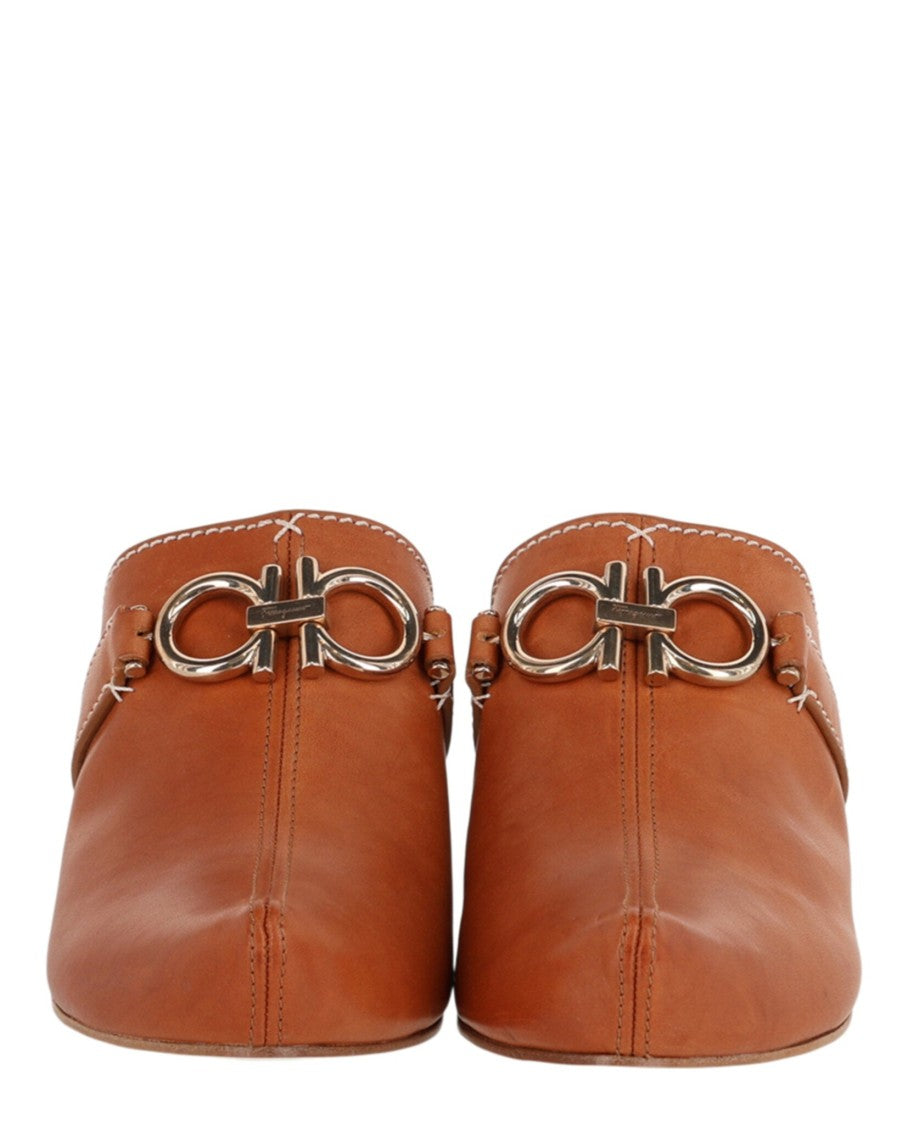 Ferragamo Phobos Leather Mules