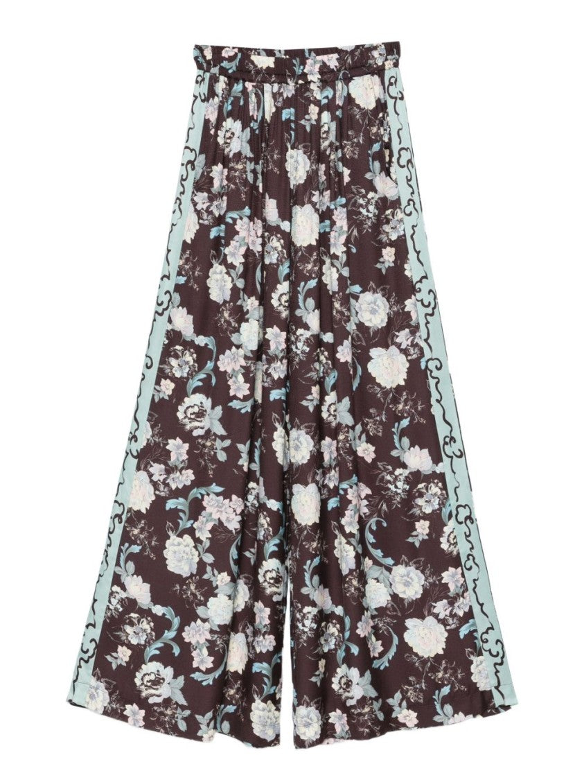 Forte Forte Wide-Leg Trousers With Floral Detailing