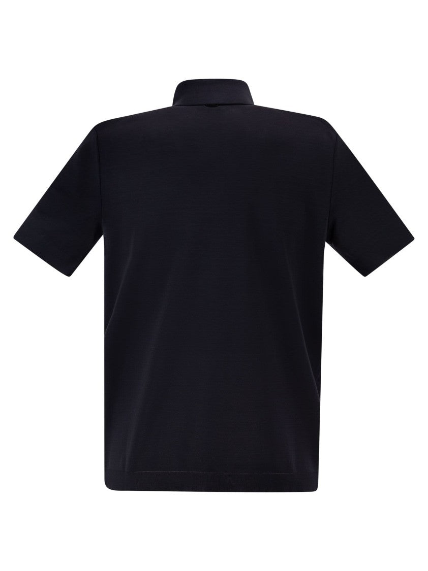 Herno Cotton Jersey Polo Shirt