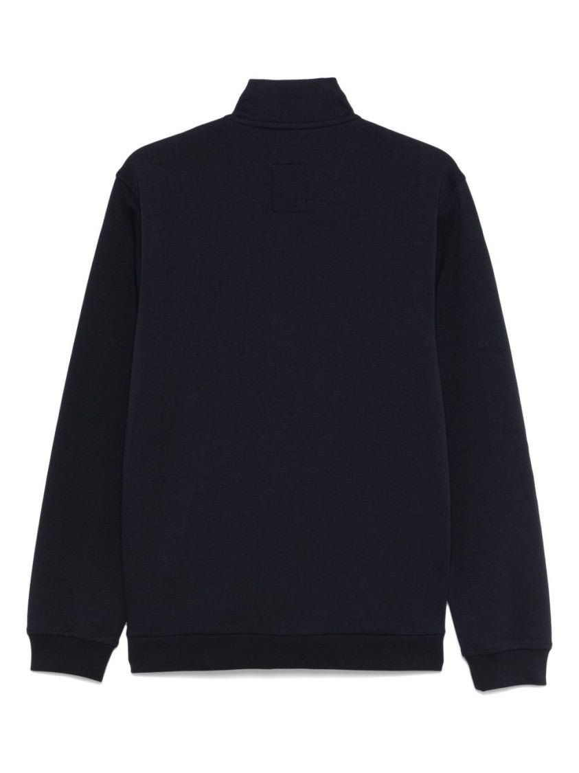 Fay High Neck Quilted Panel Sweater