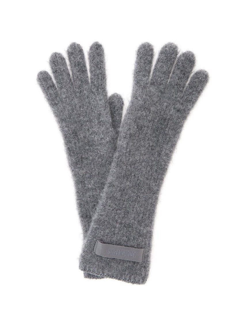 Jacquemus Long Textured Alpaca Blend Gloves