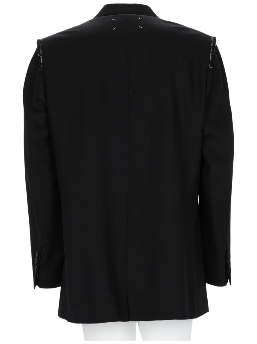 Maison Margiela Tailored Black Jacket With Two-Button Closure