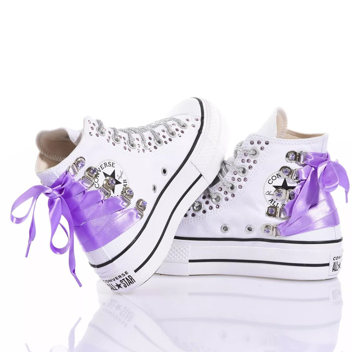 Converse Platform White, Violet