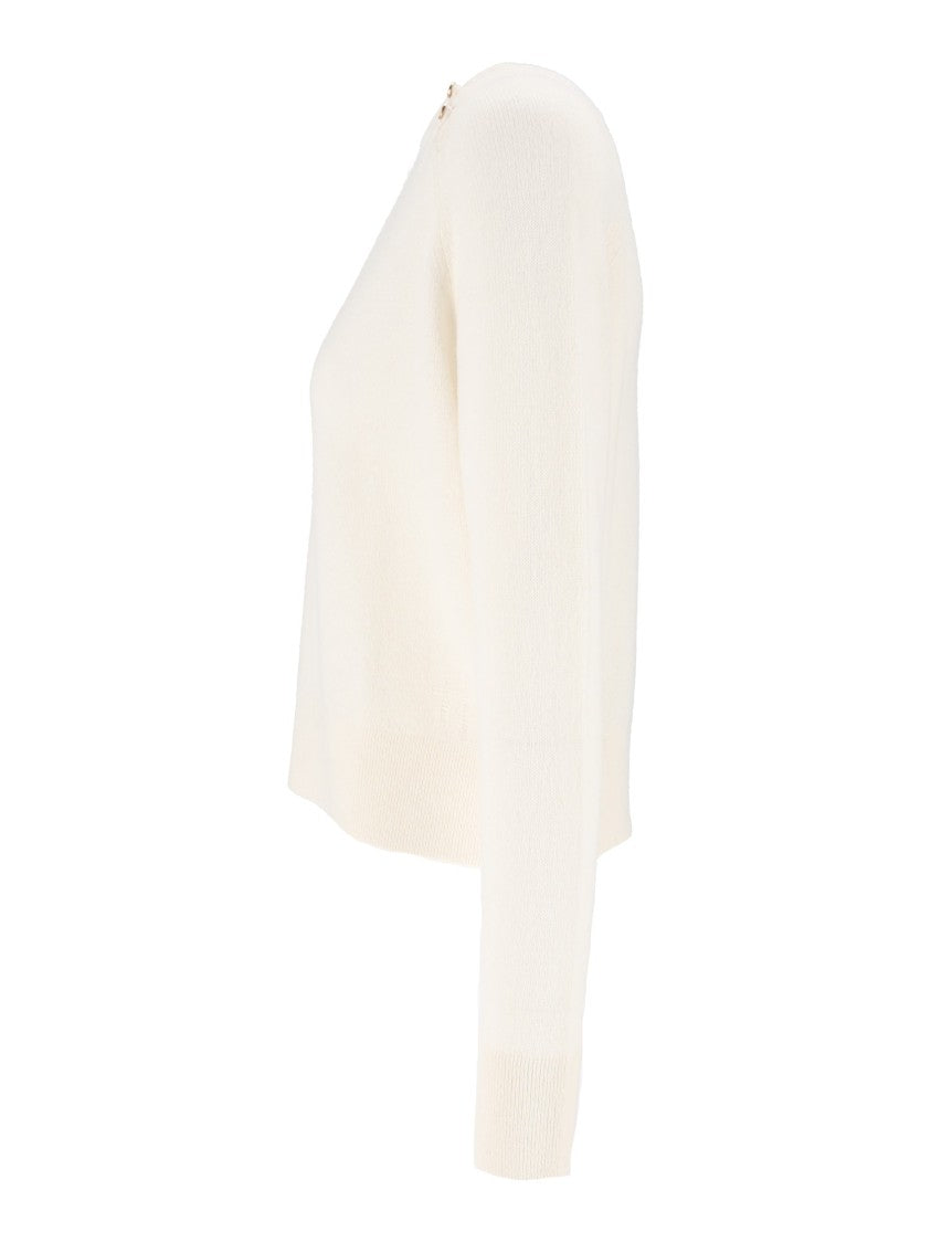 Forte Forte Gauze Wool Cashmere Blend Crewneck Sweater