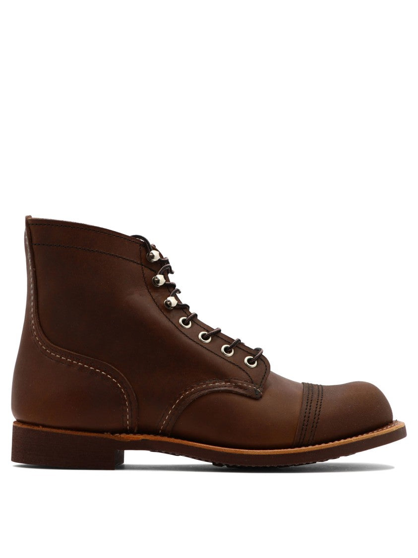 Red Wing Brown Leather Ankle Boots