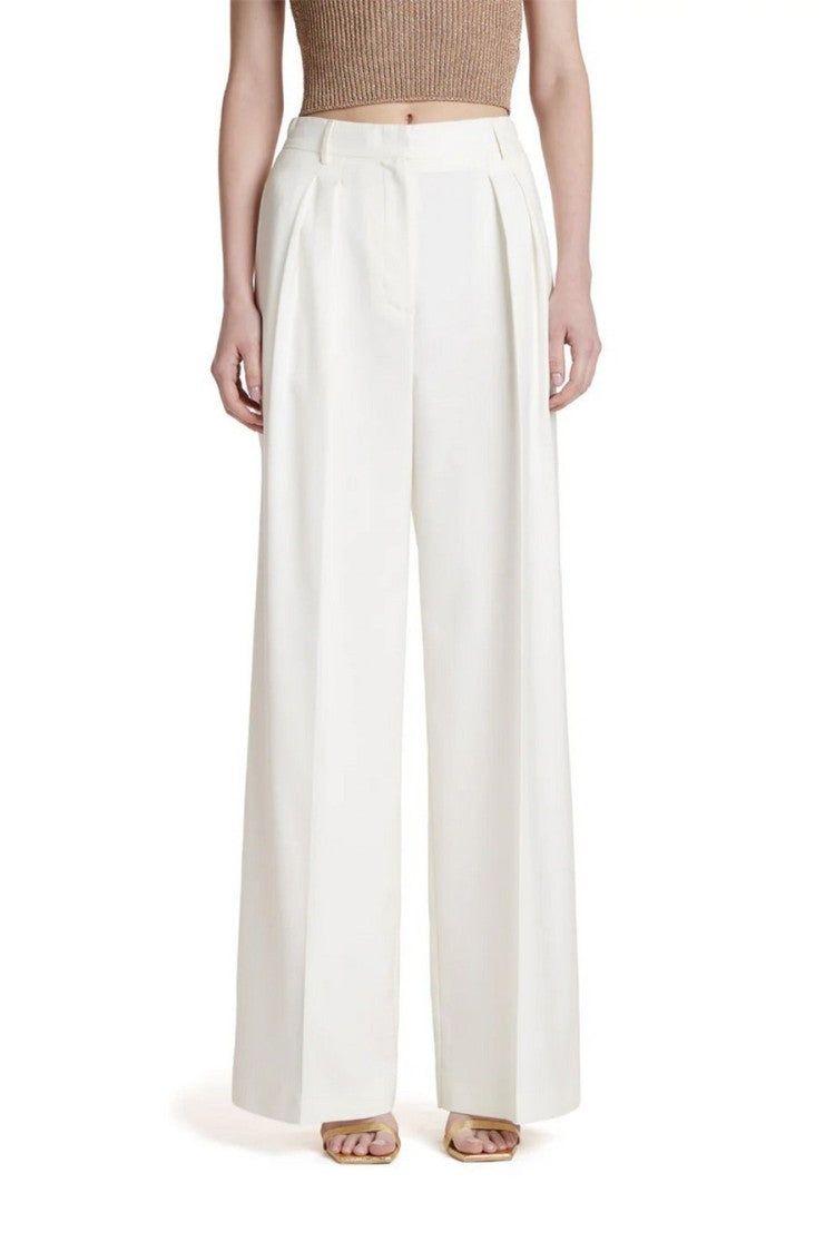 Simona Corsellini Multicolor Cotton-Blend Wide-Leg Pants