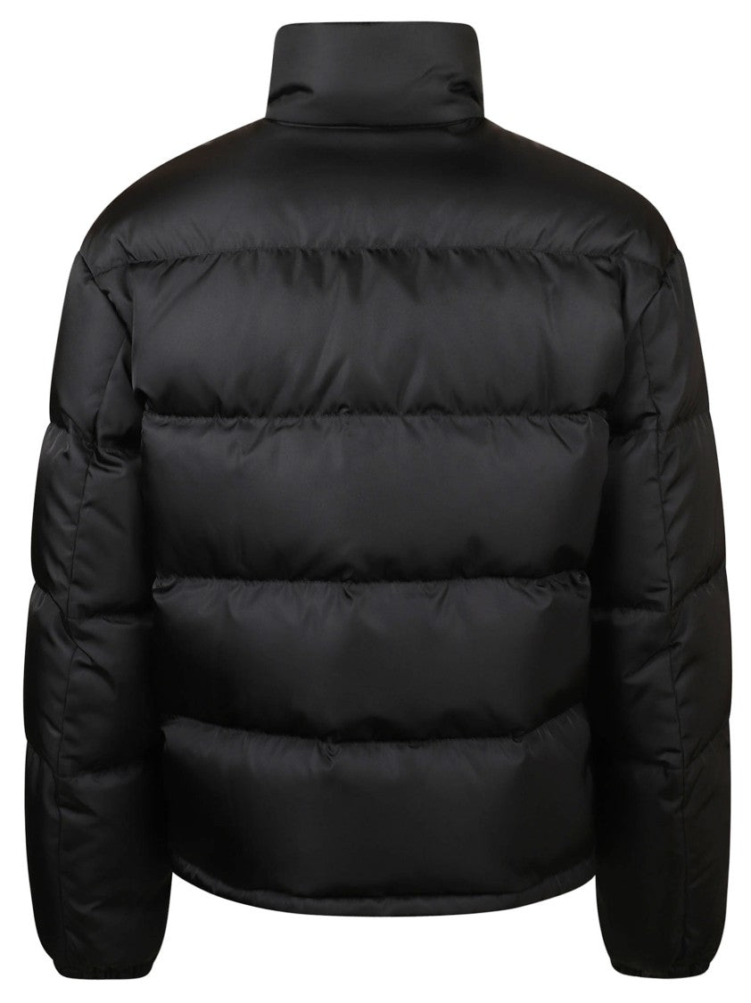 Prada Padded Black Coat With High Collar
