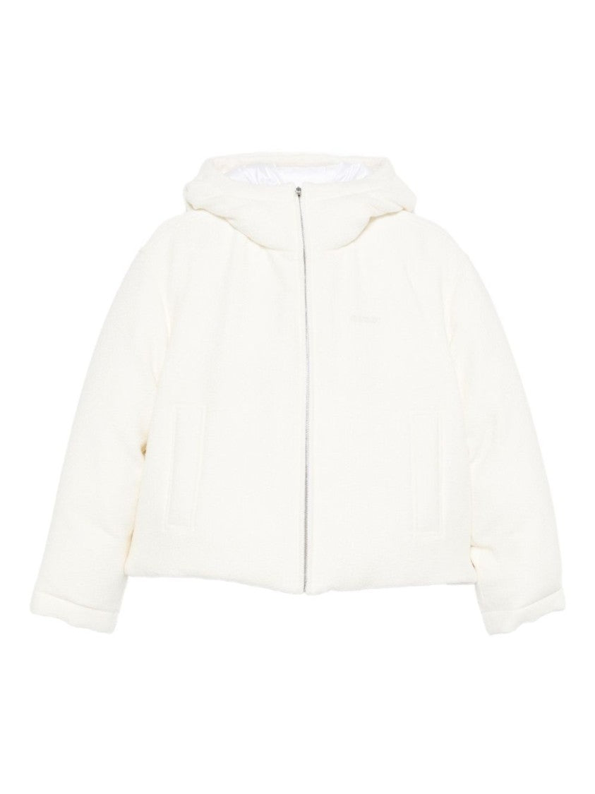 Gucci Cropped White Hooded Coat