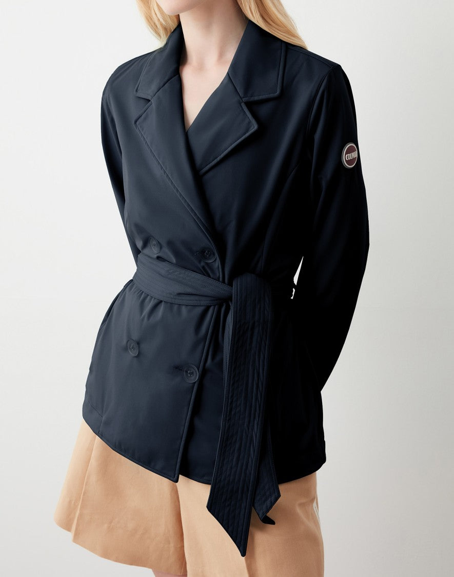 Colmar Originals Double-Breasted Casual Jacket With Wide Belt