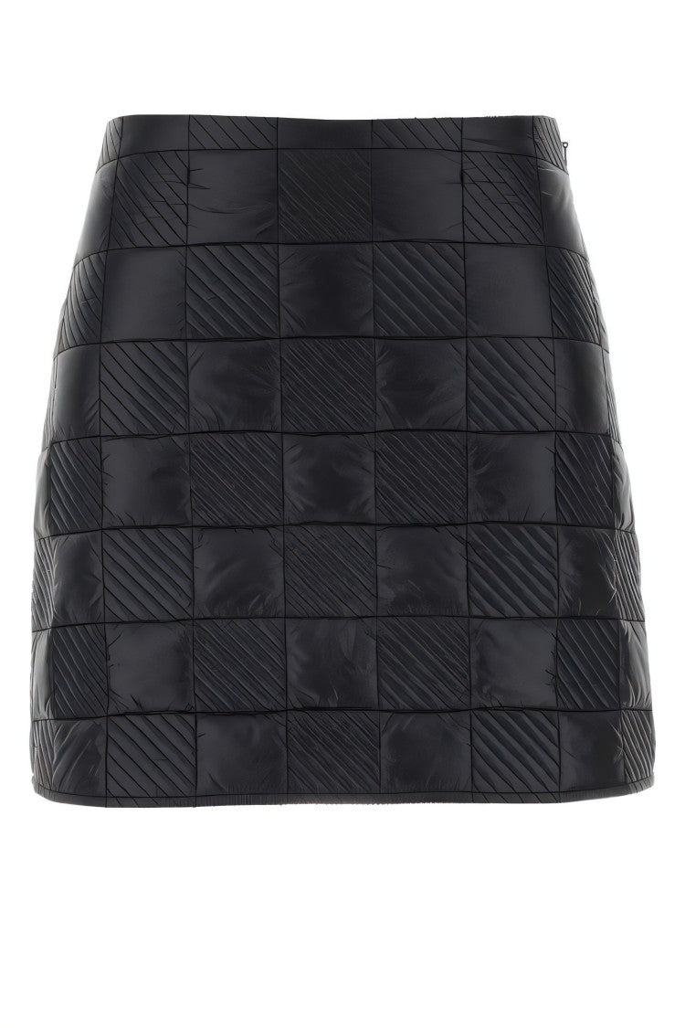 Moncler Quilted Miniskirt With Checkered Design