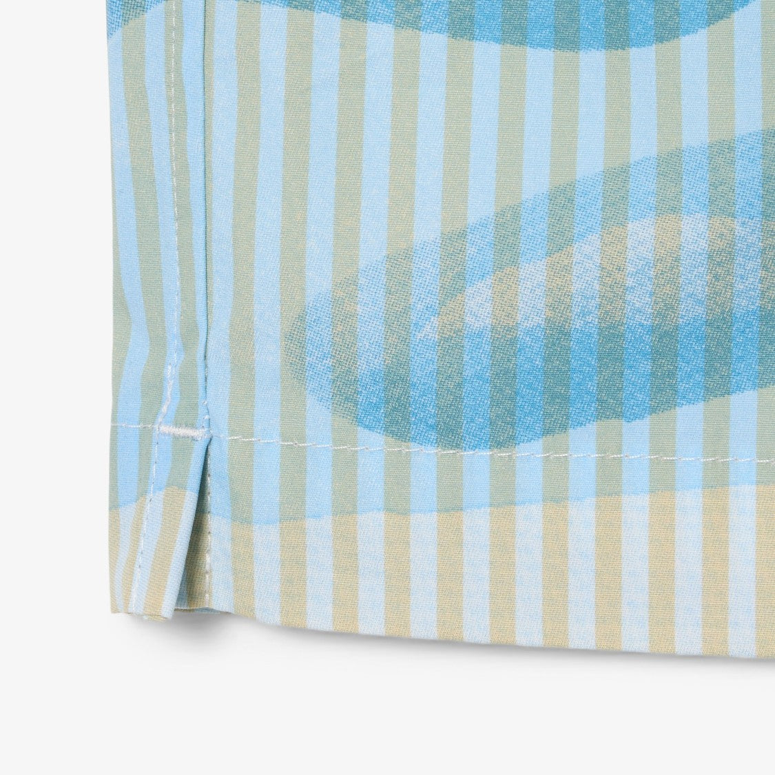 Lacoste Short-Sleeve Camp Collar Shirt With Abstract Waves