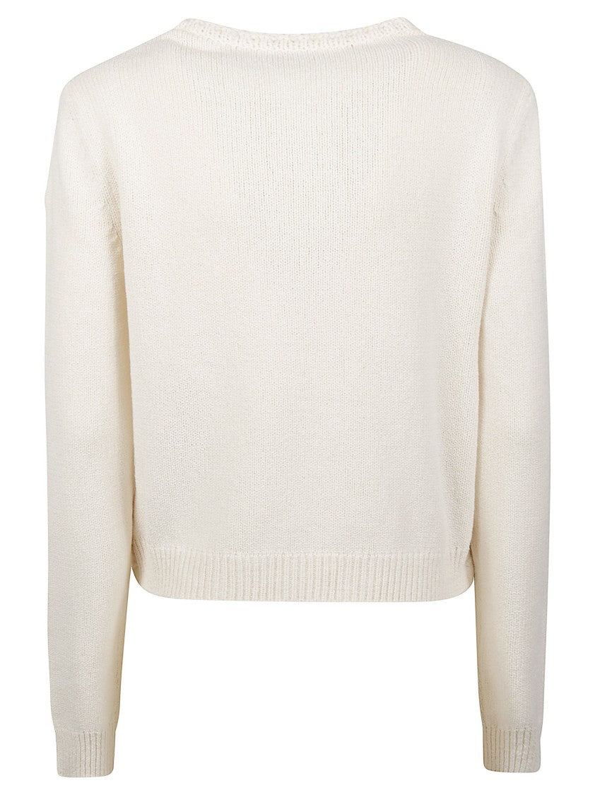Moncler Tricot Quilted Front Polyamide Cardigan