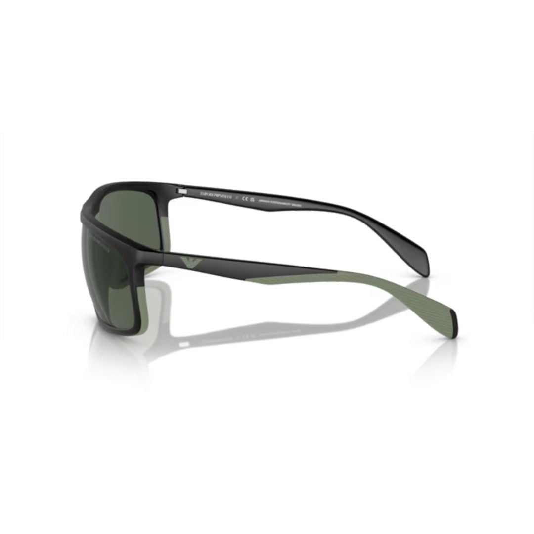 Emporio Armani 4212U Sole Sleek Rectangular Sunglasses With Matte Finish