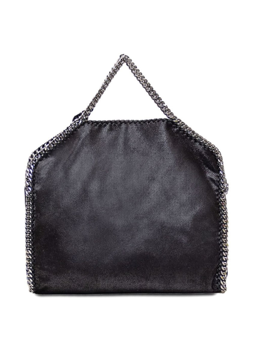 Stella Mccartney Chain-Link Trimmed Black Slouch Body Bag
