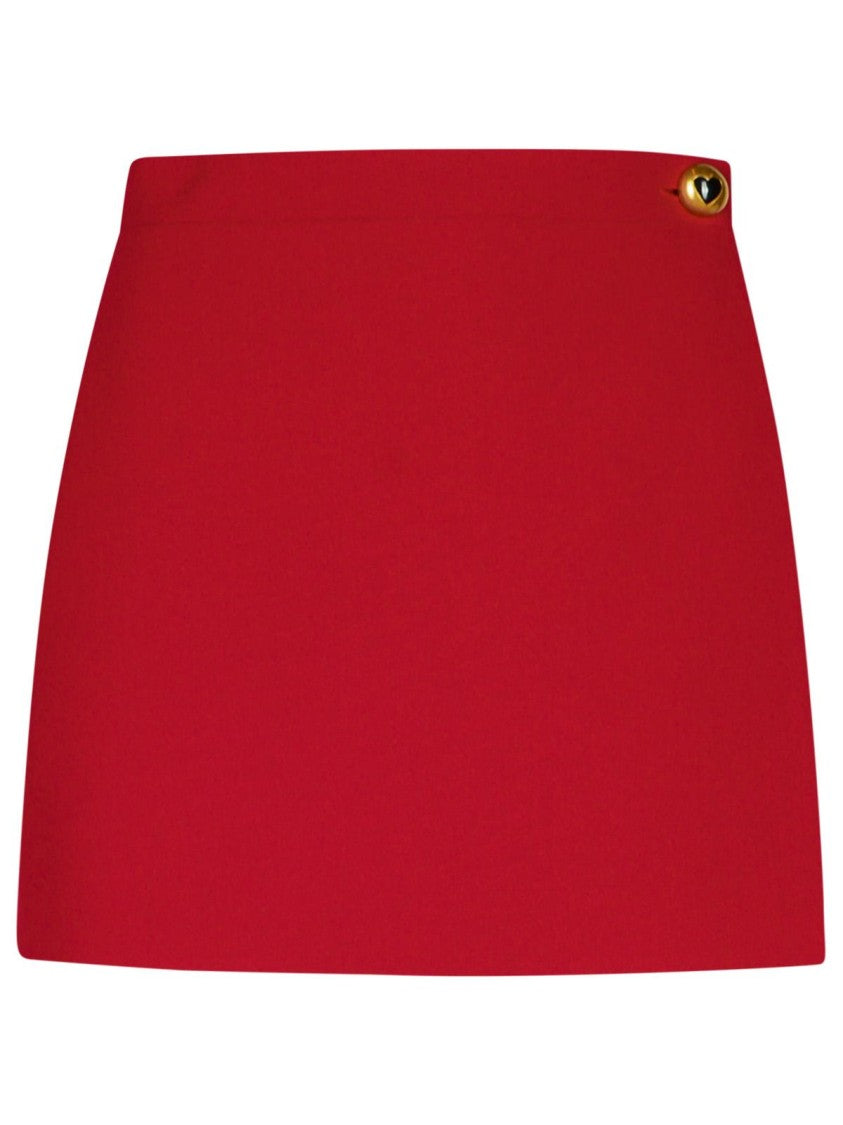 Moschino Burgundy Polyester Blend Shorts