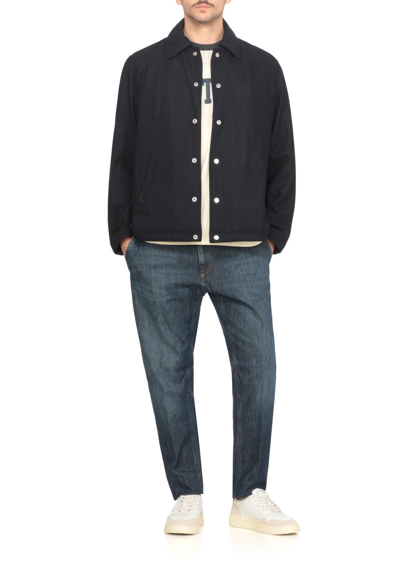 Autry Wool Blend Jacket With Classic Collar