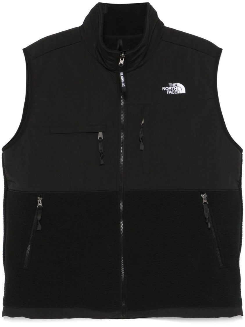 The North Face High Collar Black Fleece Zip Jacket