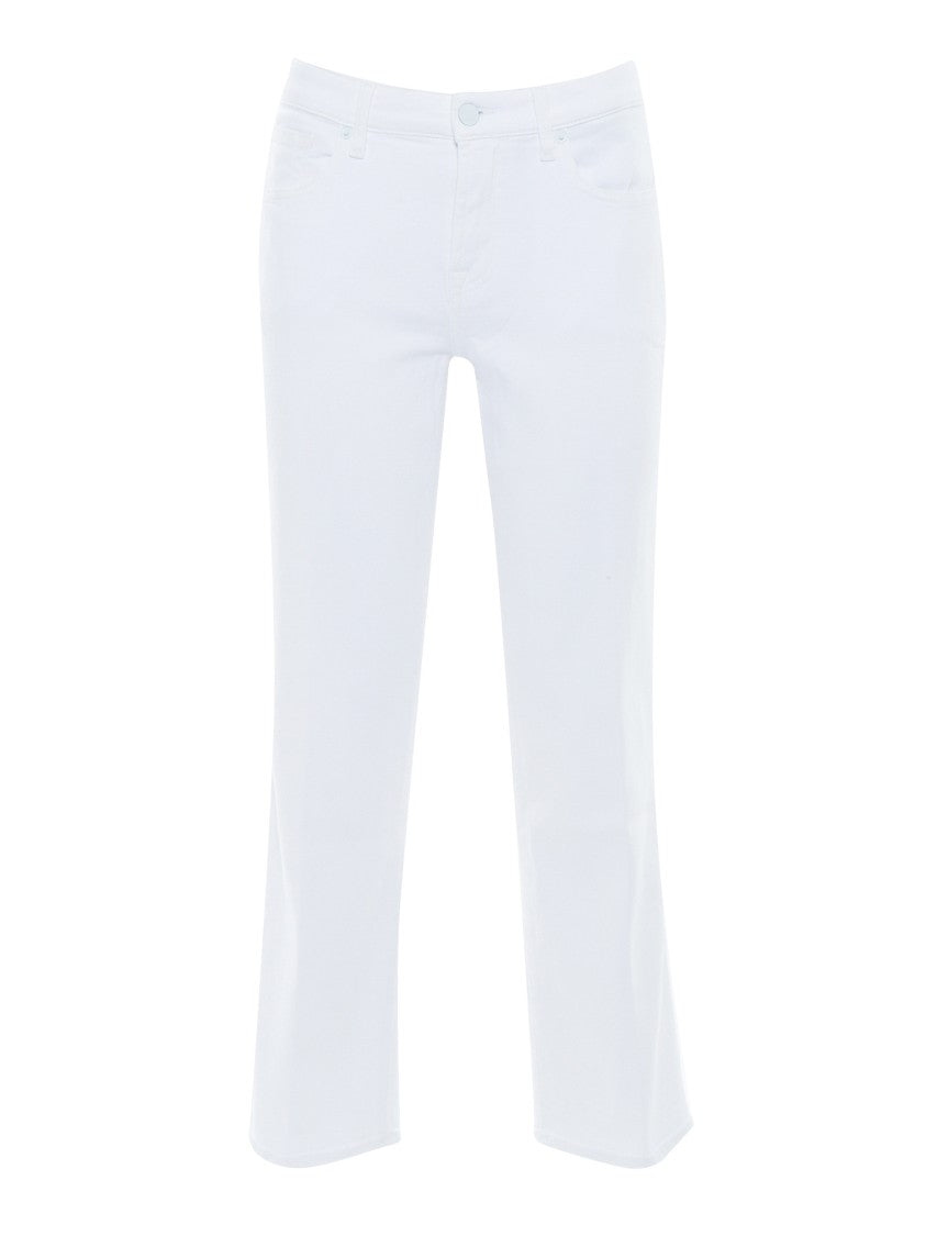 7 For All Mankind Crisp White Straight Ankle Jeans