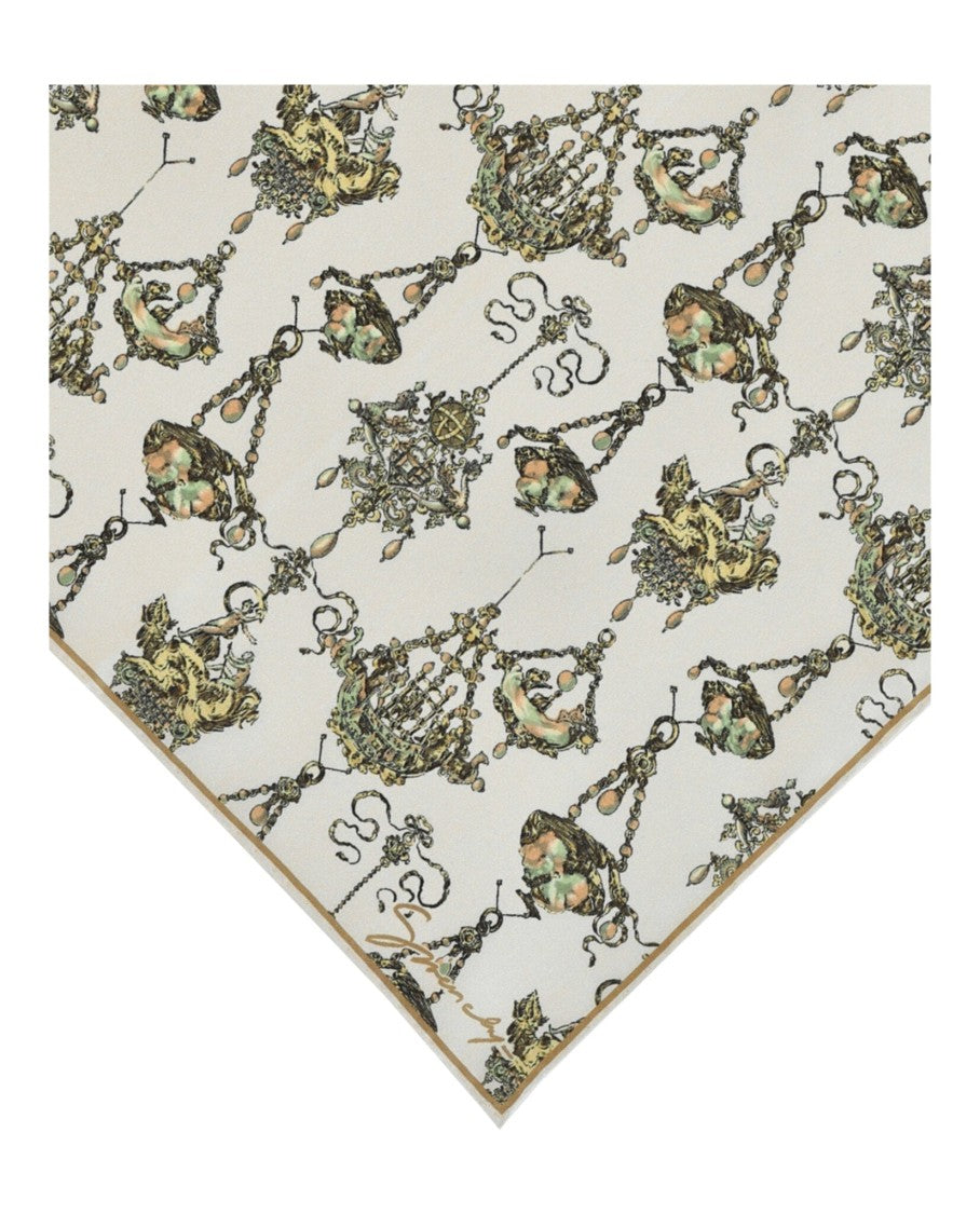 Givenchy Printed Chandelier Pocket Square