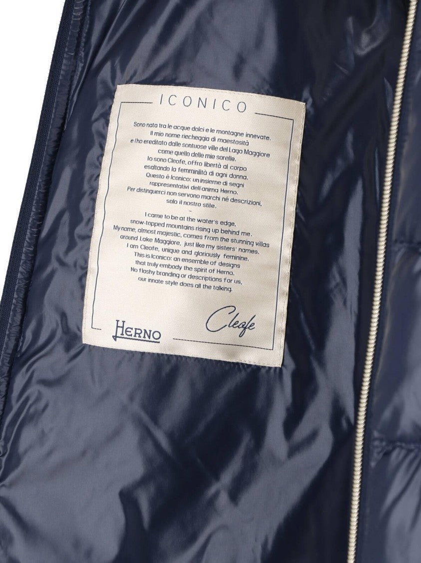 Herno Blue Cleofe Waterproof Down Jacket